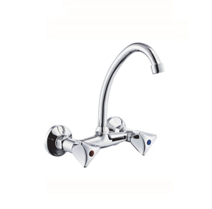 Wall Mounted Double Handle Bridge Faucet KM6173
