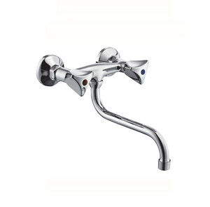 Wall Mounted Double Handle Bridge Faucet KM6177